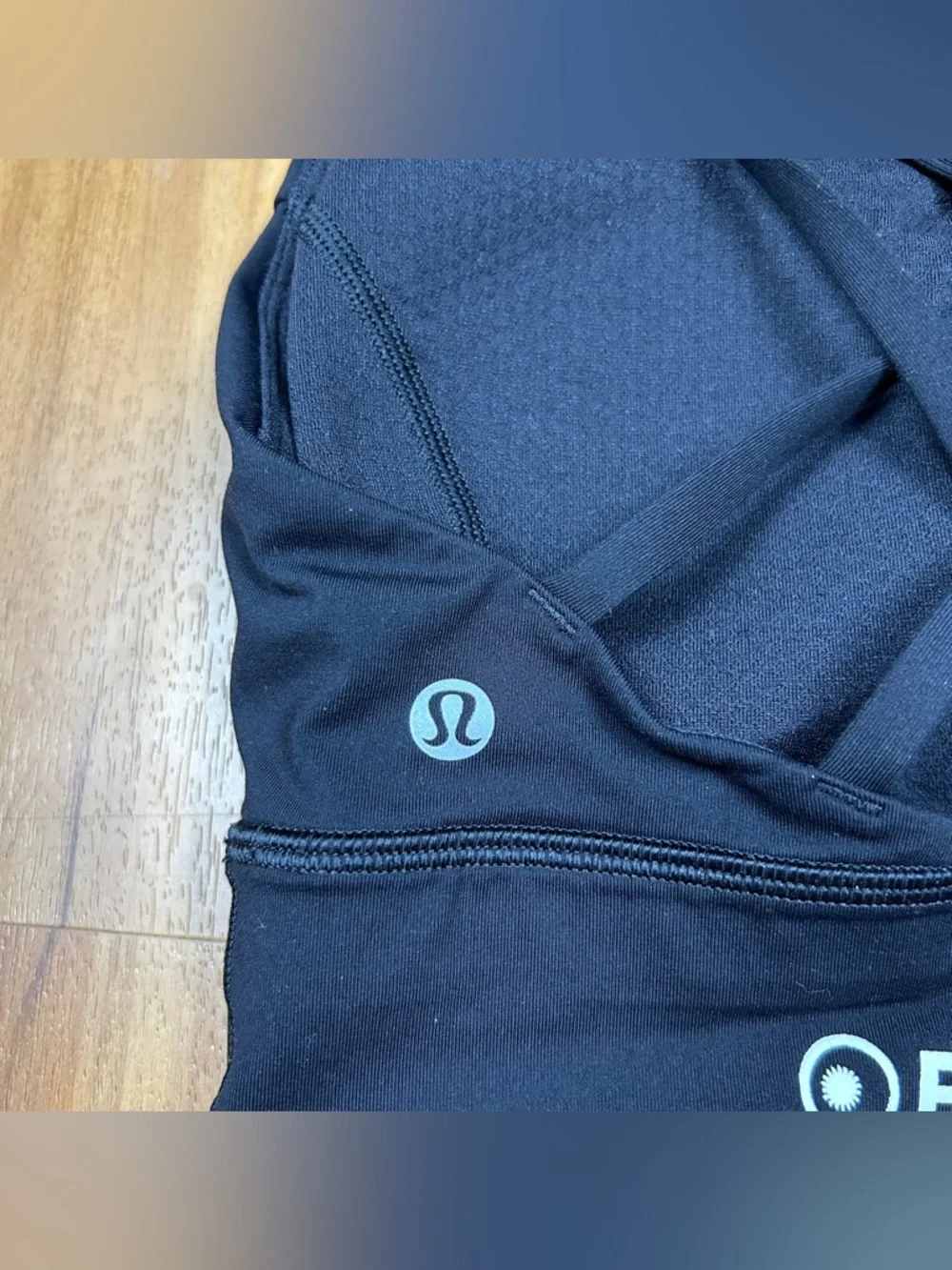 Lululemon Black Sports Bra Strappy Back Size‎ 6 Yoga Workout Athleisure